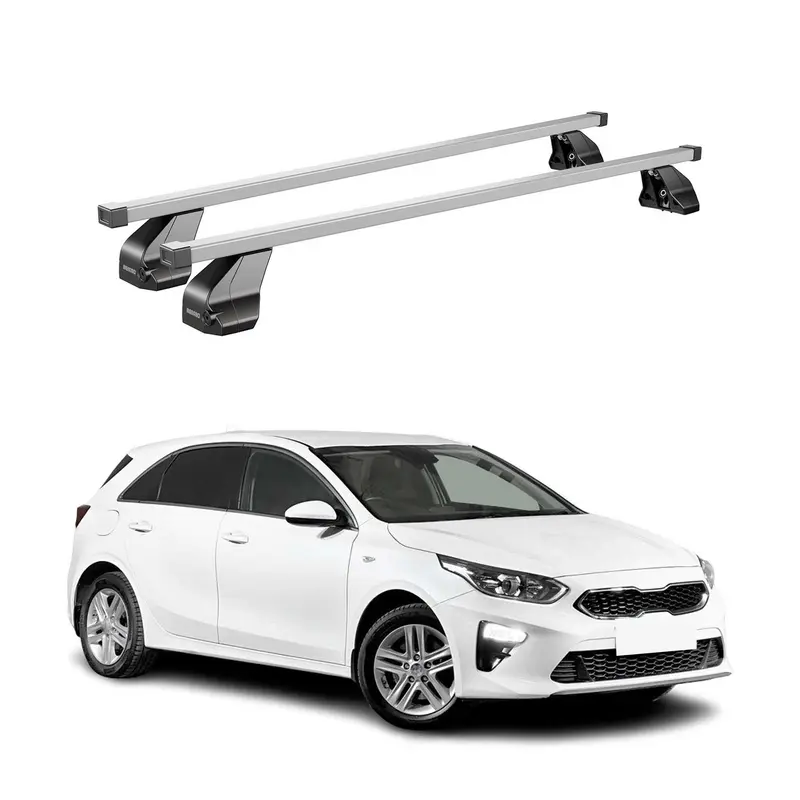 Barres de toit transversales pour Kia Ceed 2019-2026 Acier Gris