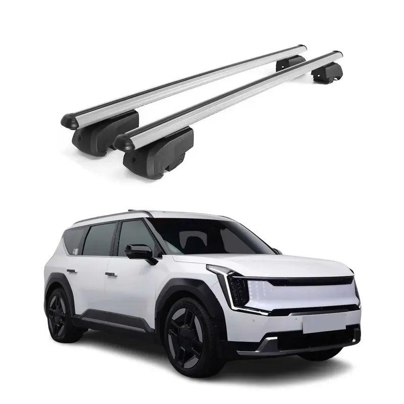 Barres de toit Transversales pour Kia EV9 2023-2026 Alu ABE