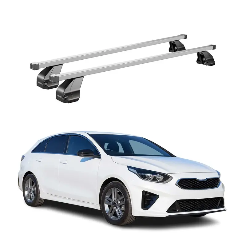 Barres de toit transversales pour Kia Pro Ceed 2019-2026 Acier Gris