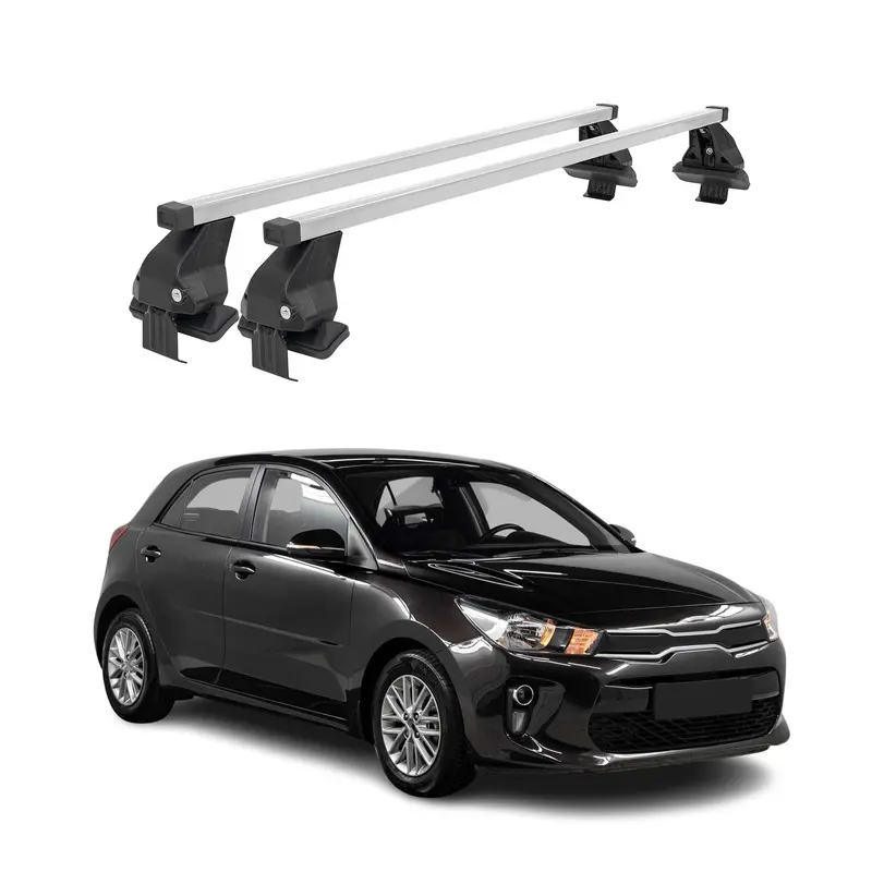 Barres de toit transversales pour Kia Rio 2017-2026 Acier Gris