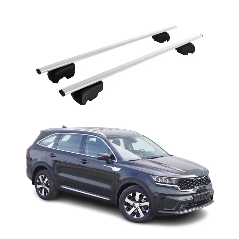 Barres de toit Transversales pour Kia Sorento 2021-2026 Acier Argent ABE