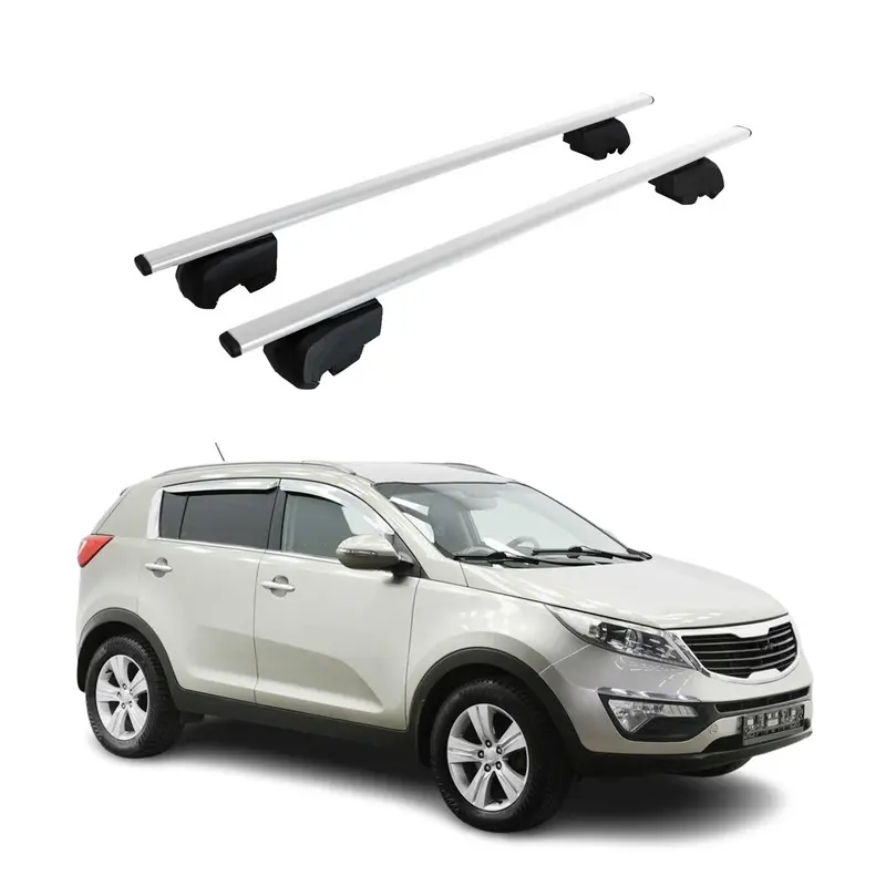 Barres de toit Transversales pour Kia Sportage Typ SL 2010-2015 ABE Acier 2x
