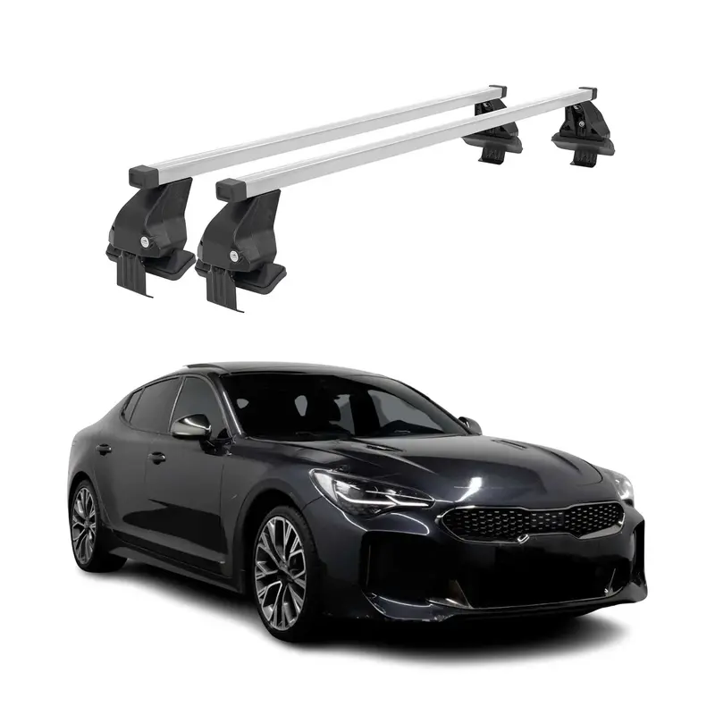 Barres de toit transversales pour Kia Stinger 2018-2023 Gris