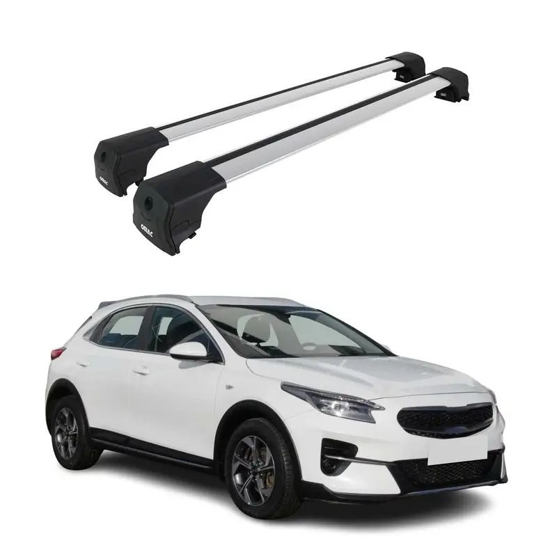 Barres De Toit Transversales pour Kia Xceed 2019-2026 Aluminium Gris 2Pcs