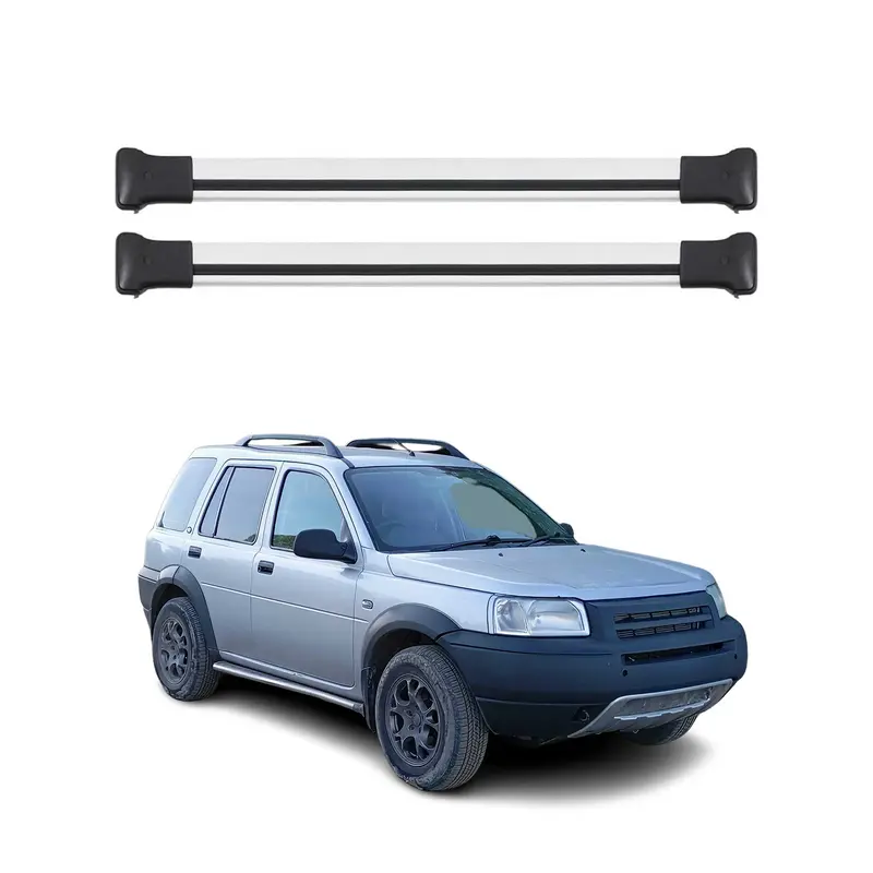 Barres de toit transversales pour Land Rover Freelander I L314 1997-2006 Gris 2x