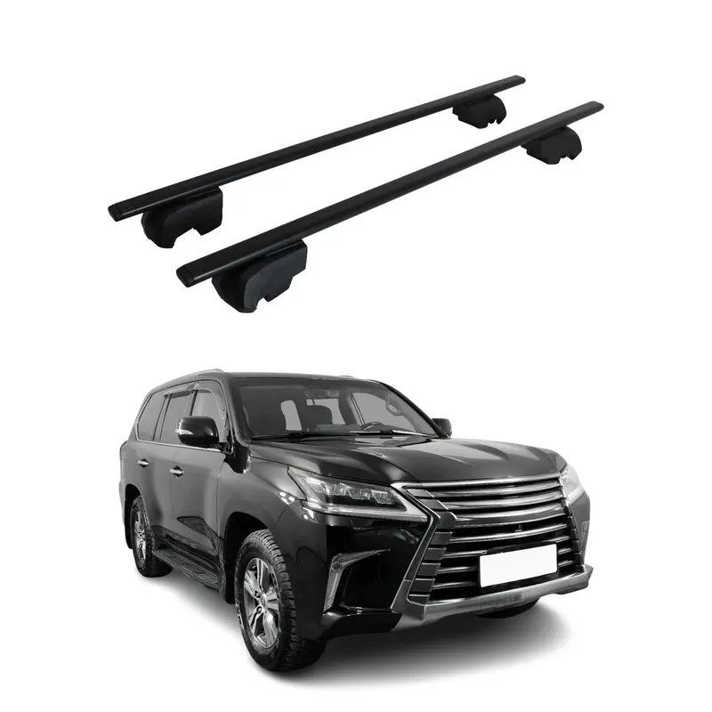 Barres de toit Transversales pour Lexus LX 570 SUV J200 2015-2021 Acier ABE 2x
