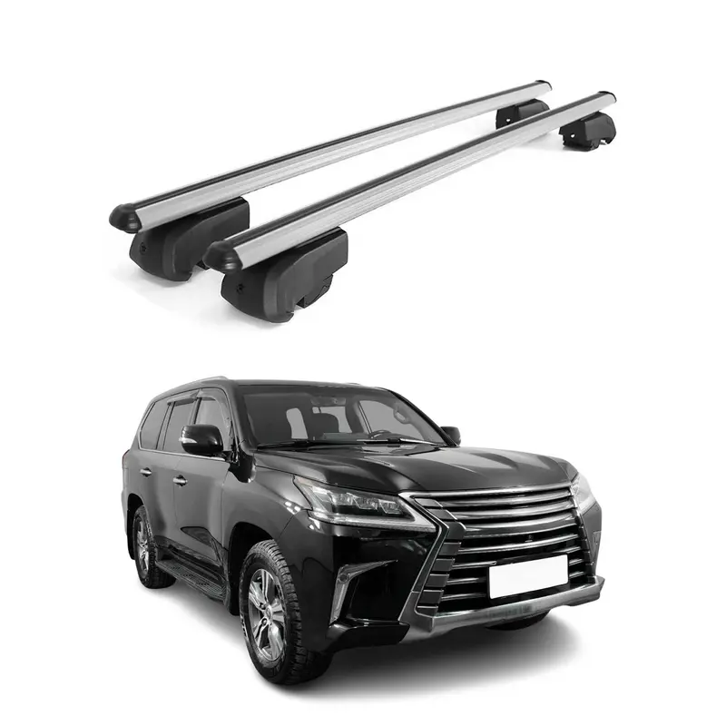 Barres de toit Transversales pour Lexus LX 570 SUV J200 2015-2021 Alu ABE