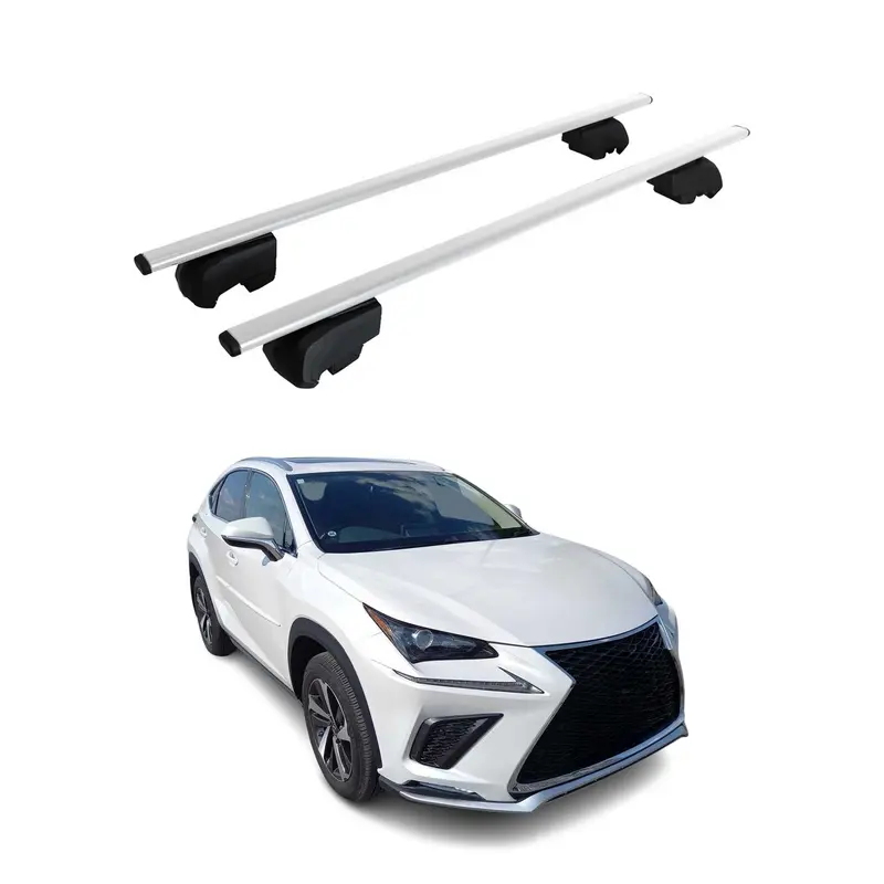 Barres de toit Transversales pour Lexus NX 2020-2021 Acier Argent ABE