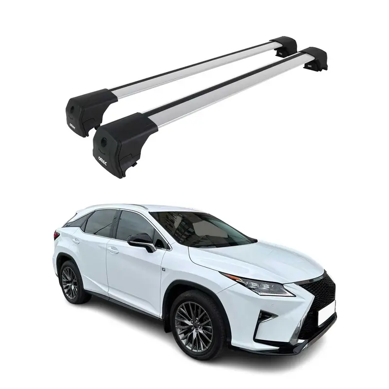 Barres De Toit Transversales pour Lexus RX 450h 2016-2022 SUV Alu Gris ABE