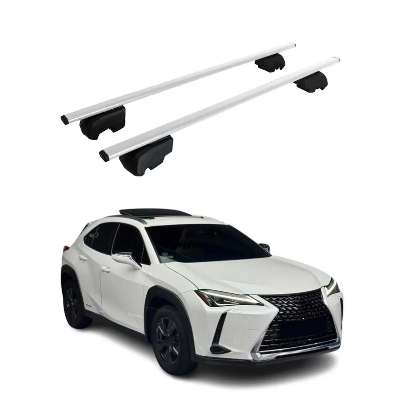 Barres de toit Transversales pour Lexus UX 2019-2021 Acier Argent ABE