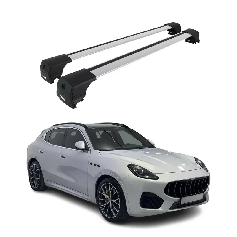 Barres De Toit Transversales pour Maserati Gracela 2022-2026 Alu Gris ABE