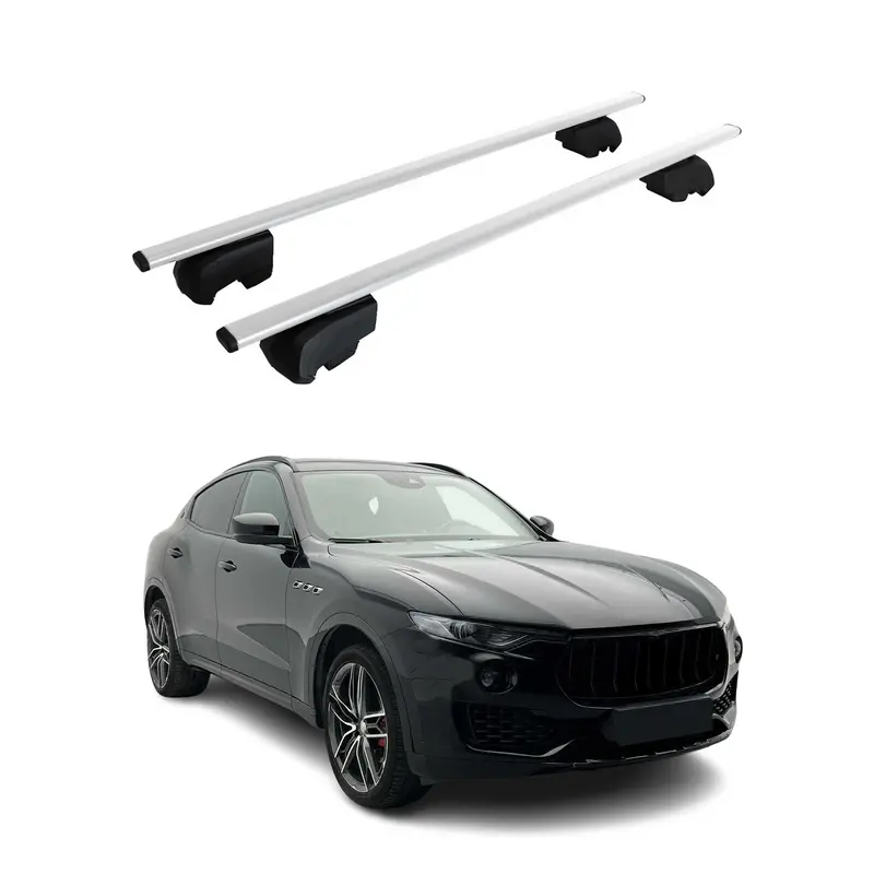 Barres de toit Transversales pour Maserati Levante 2017-2024 Acier Argent ABE