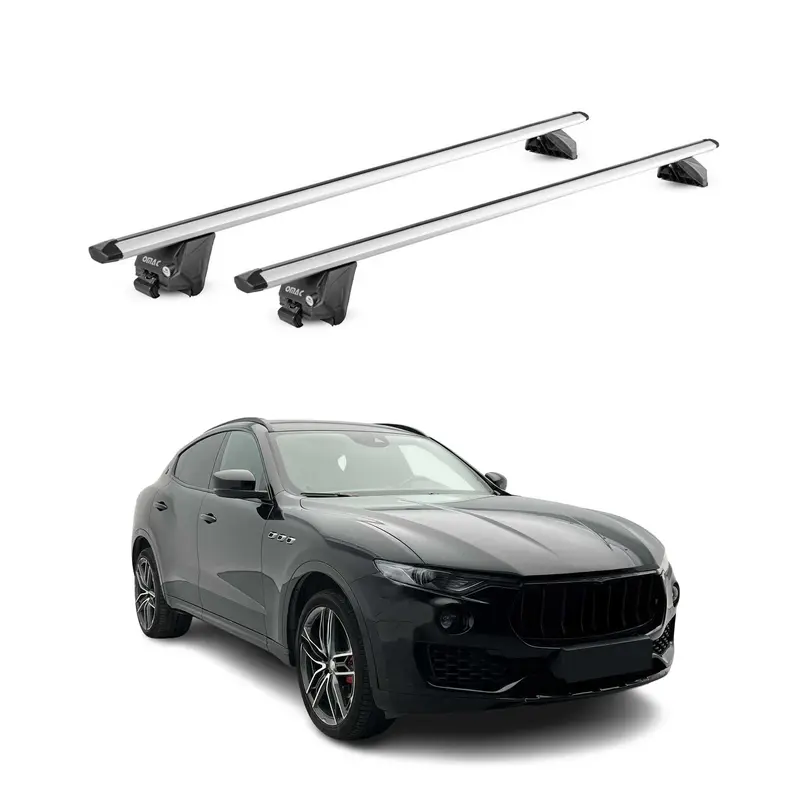 Barres de toit transversales pour Maserati Levante 2017-2024 Alu Gris 2x ABE