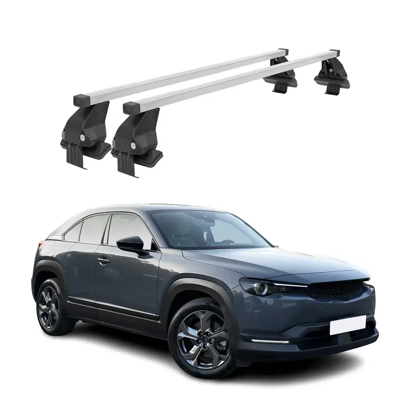 Barres de toit transversales pour Mazda CX-30 2020-2026 Gris