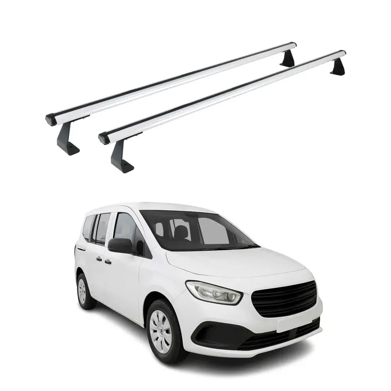 Barres de toit transversales pour Mercedes Citan 2021-2026 Aluminium Gris 2 pcs