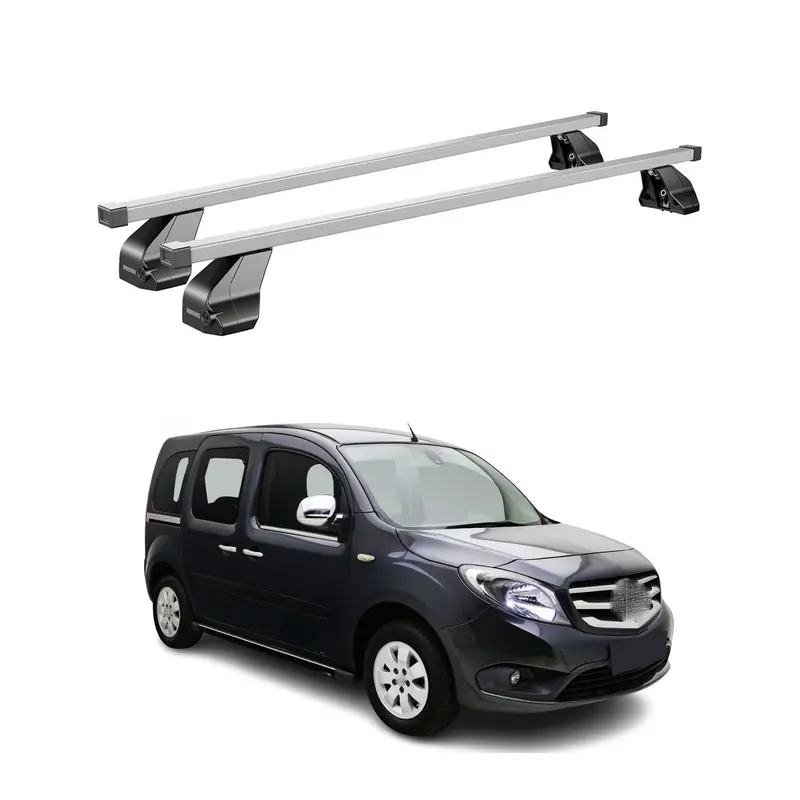 Barres de toit transversales pour Mercedes Citan W415 2012-2021 Acier Gris