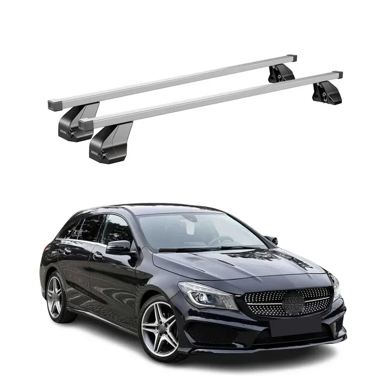 Barres de toit transversales pour Mercedes CLA X117 2015-2019 Acier Gris