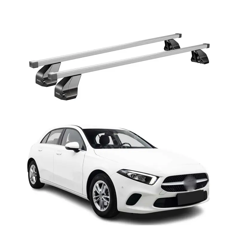 Barres de toit transversales pour Mercedes Classe A W177 2018-2026 Gris