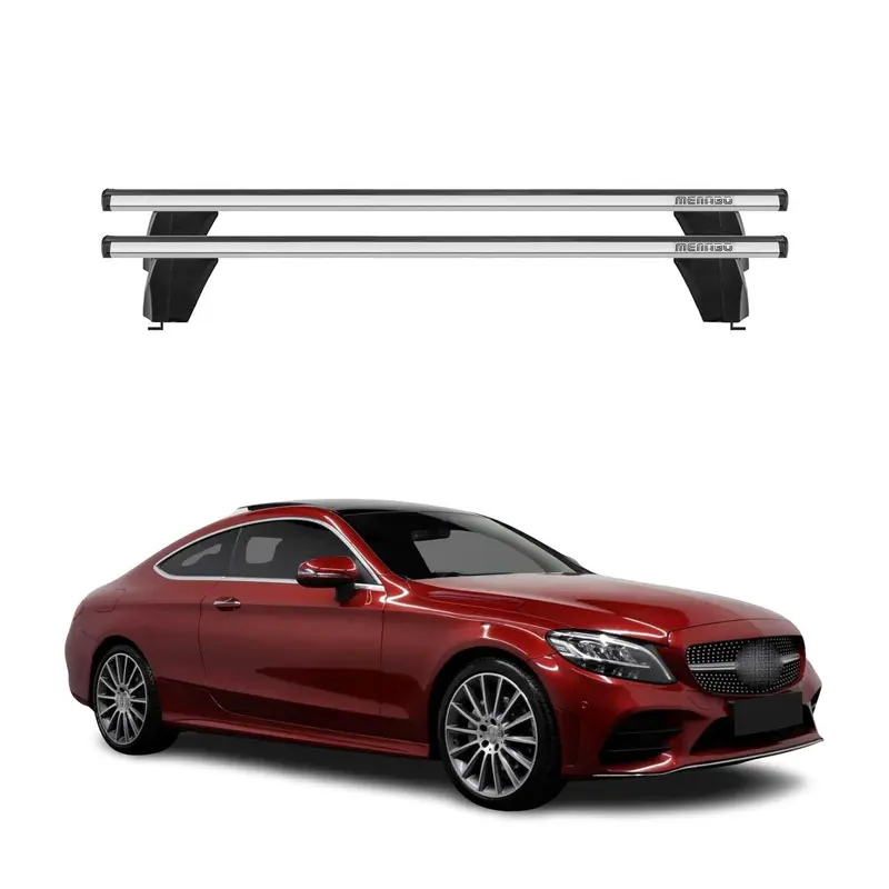 Barres de toit Transversales pour Mercedes Classe C C205 Coupe 2017-23 Alu Gris