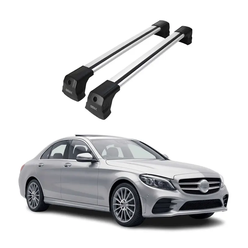 Barres de toit transversales pour Mercedes Classe E W213 2017-2020 Pre-FL gris