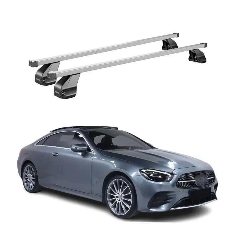 Barres de toit transversales pour Mercedes E Coupe C238 2017-2023 Acier Gris