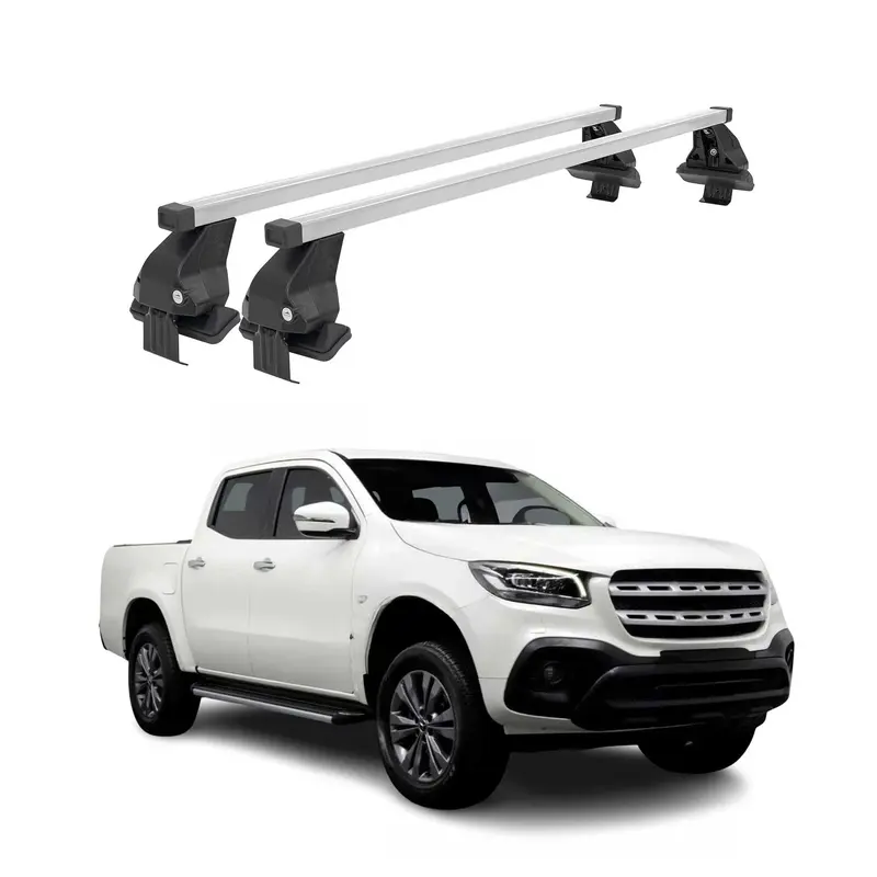 Barres de toit transversales pour Mercedes X 2018-2020 Acier Gris