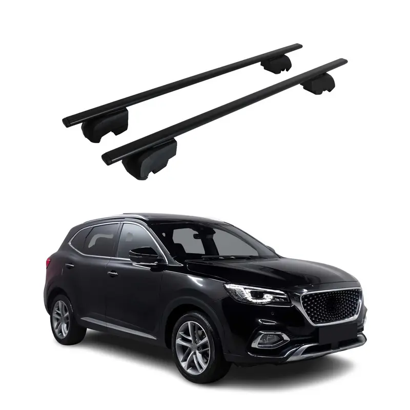 Barres de toit Transversales pour MG HS 2018-2023 Acier Noir ABE