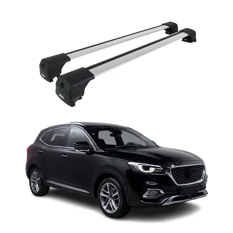 Barres De Toit Transversales pour MG HS I 2018-2024 Aluminium Gris 2Pcs