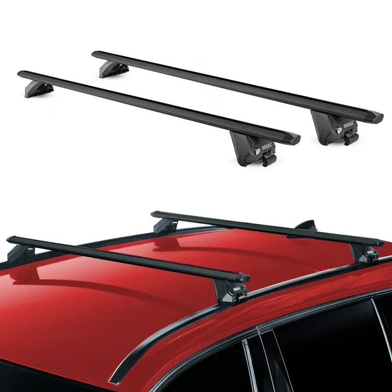 Barres de toit transversales pour MG ZS EV 2020-2026 Alu Noir 2 pièces ABE