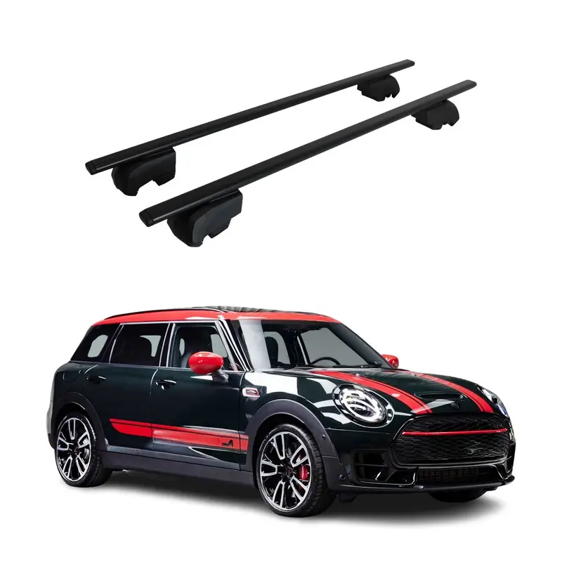 Barres de toit Transversales pour Mini Clubman 2015-2023 ABE Noir