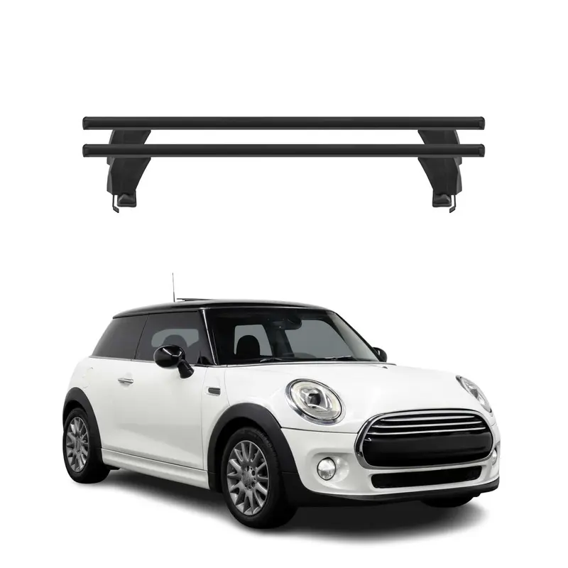 Barres de toit Transversales pour Mini One Cooper 2014-2018 Noir 2x 3 portes