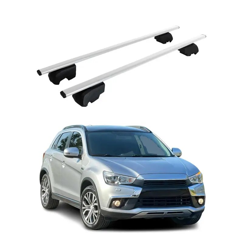 Barres de toit Transversales pour Mitsubishi ASX 2010-2023 Acier Argent ABE