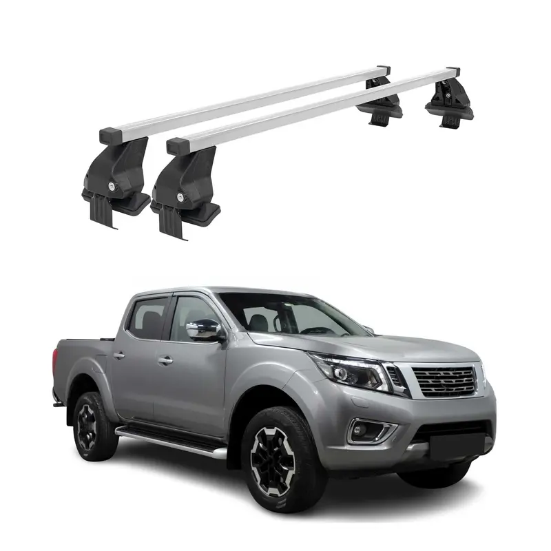 Barres de toit transversales pour Nissan Navara 2015-2023 Acier Gris 4-trg