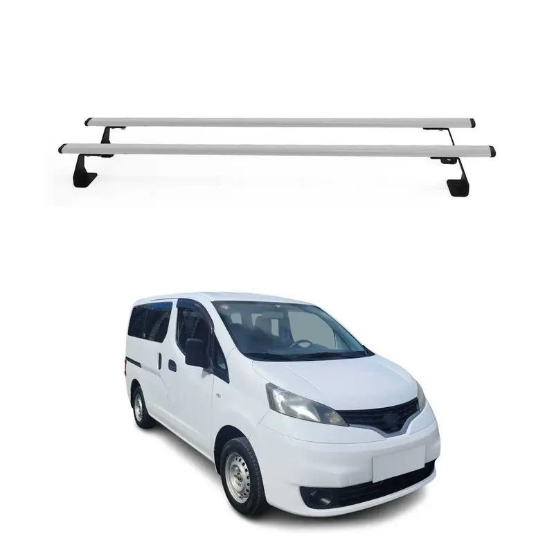 Barres de toit transversales pour Nissan NV200 2009-2020 Acier Gris 2 pcs