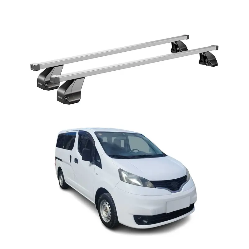 Barres de toit transversales pour Nissan NV200 2009-2020 Acier Gris