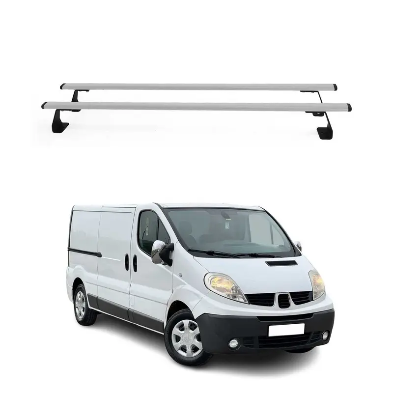 Barres de toit transversales pour Nissan Primastar 2001-2014 gris