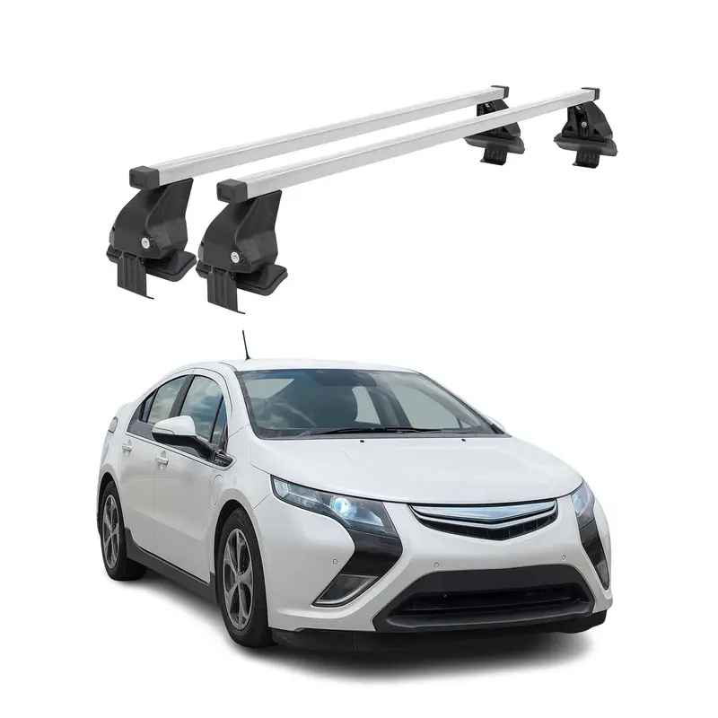 Barres de toit transversales pour Opel Ampera 2012-2016 Acier Gris