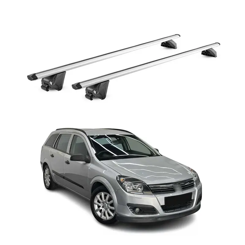 Barres de toit transversales pour Opel Astra H J SW 2007-2015 Alu Gris 2x ABE