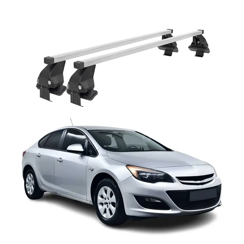 Barres de toit transversales pour Opel Astra K 2015-2021 Gris