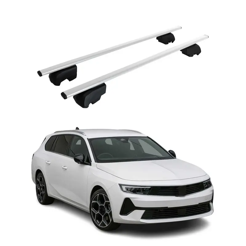 Barres de toit Transversales pour Opel Astra Sports Tourer 2021-2023 Argent ABE