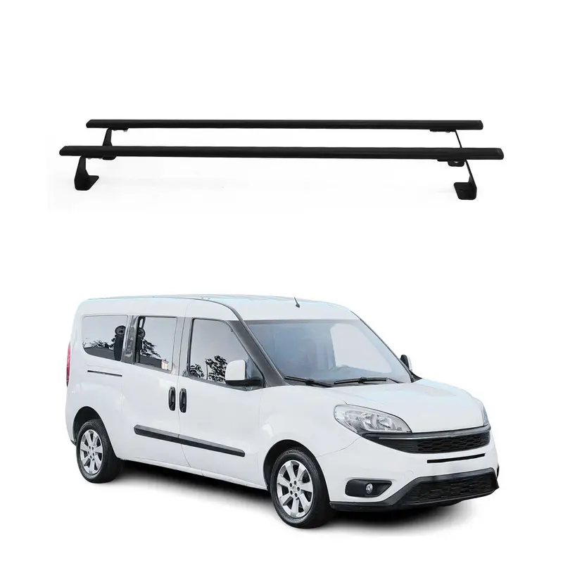 Barres de toit transversales pour Opel Combo D 2011-2018 2 Pcs en Acier Noir