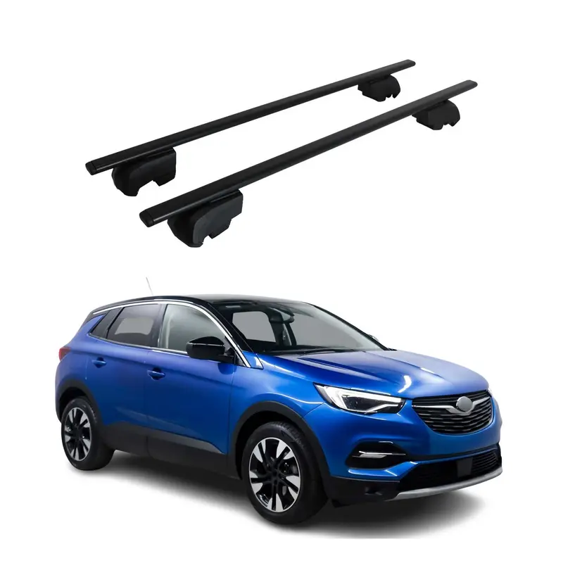 Barres de toit Transversales pour Opel Vauxhall Grandland X 2017-2024 ABE
