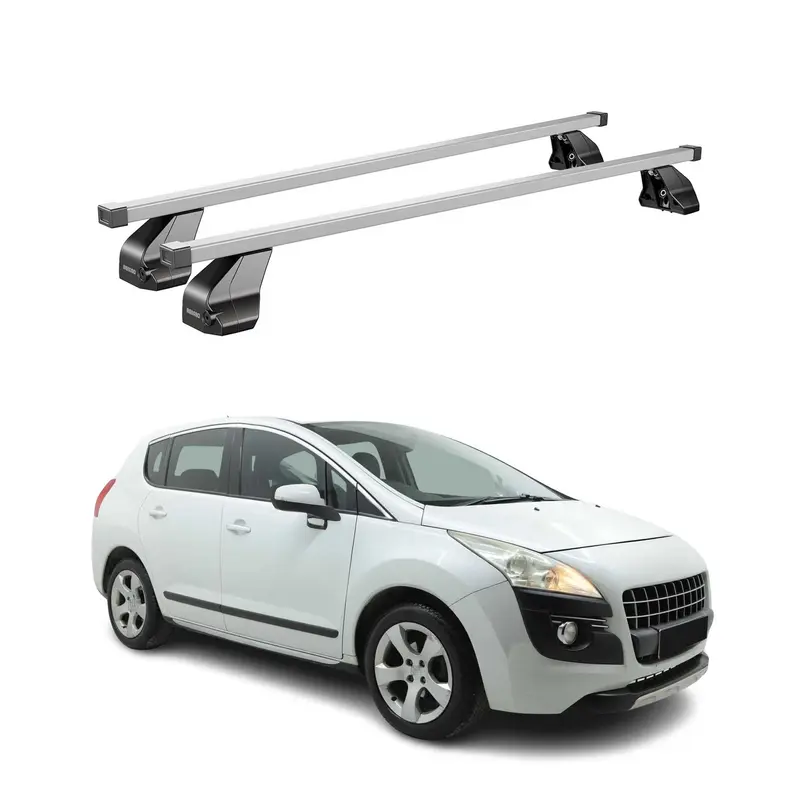 Barres de toit transversales pour Peugeot 3008 2009-2016 Gris