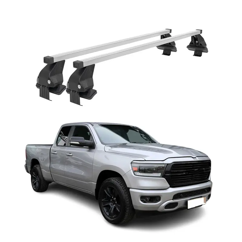 Barres de toit transversales pour RAM 1500 V 2019-2026 Acier Gris