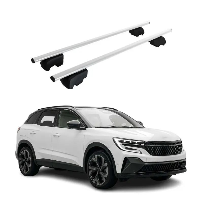 Barres de toit Transversales pour Renault Austral 2022-2026 Acier Gris 2Pcs