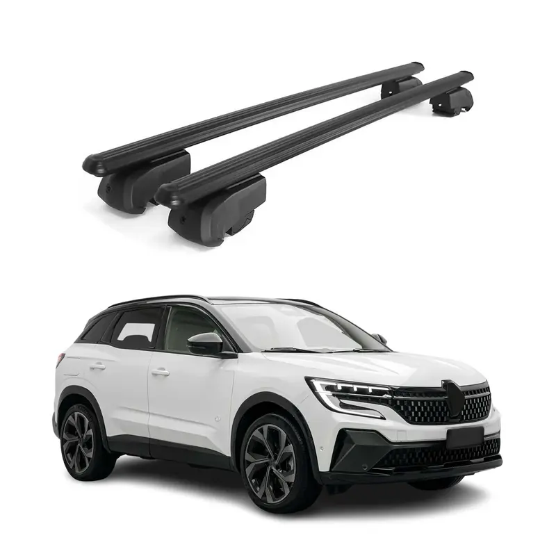 Barres de toit Transversales Pour Renault Austral 2022-2026 Aluminium Noir