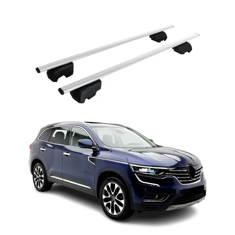 Barres de toit Transversales pour Renault Koleos 2017-2023 Acier Argent ABE