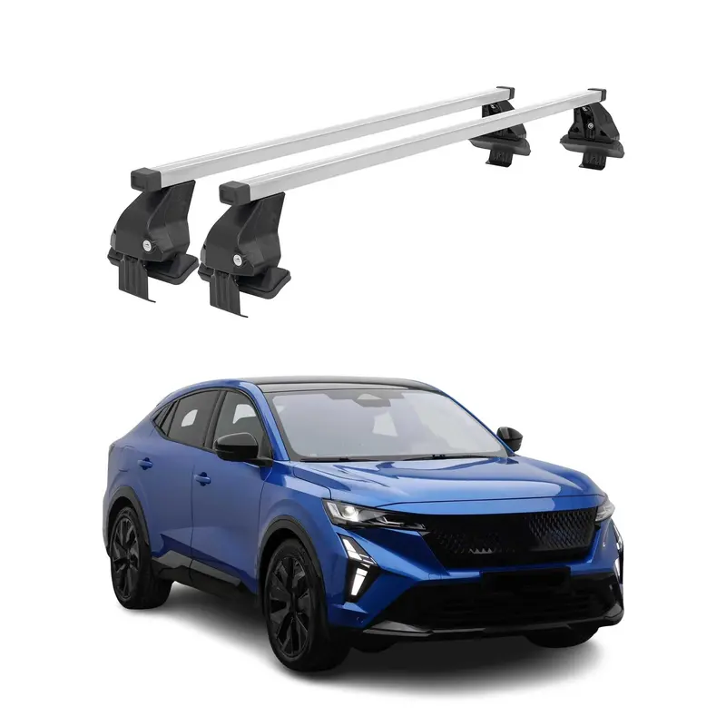 Barres de toit transversales pour Renault Rafale E-Tech 2024-2026 Acier Gris 2x