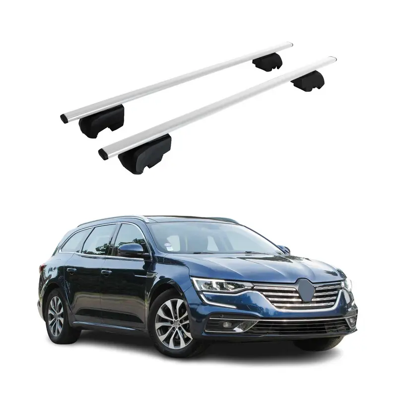 Barres de toit Transversales pour Renault Talisman 2016-2023 Acier Argent ABE