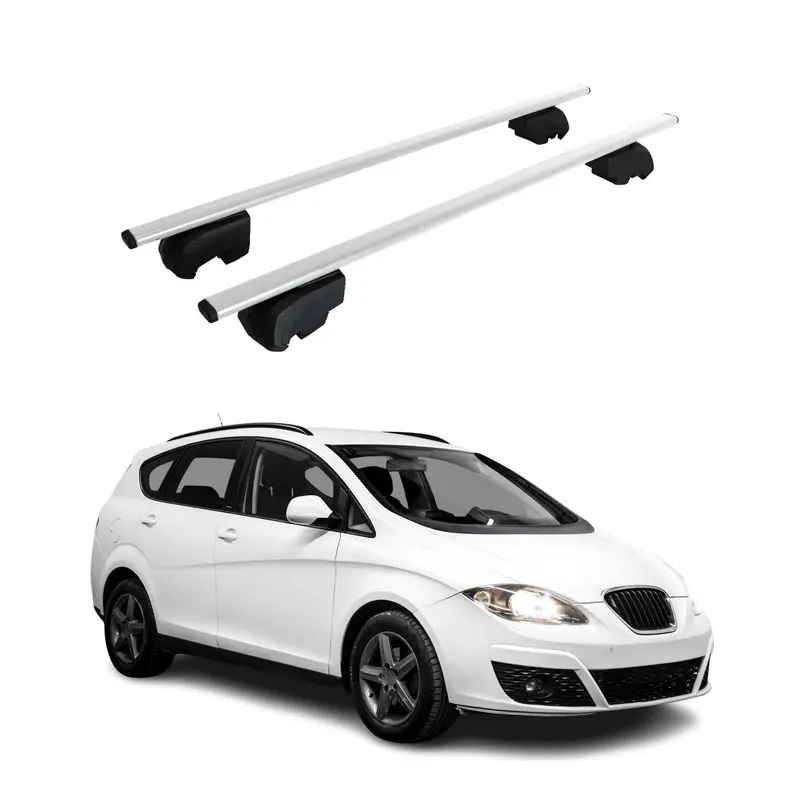 Barres de toit Transversales pour Seat Altea XL 2006-2015 Acier Argent ABE